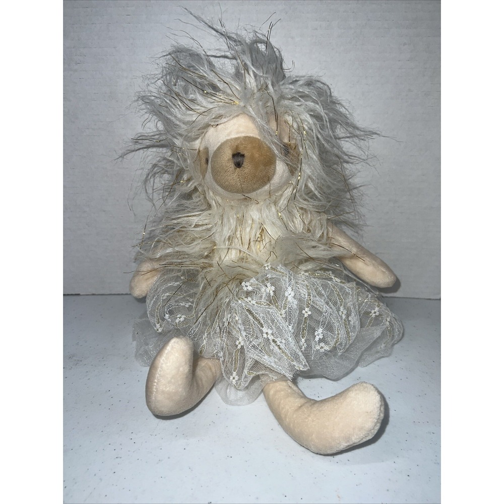 FAO Schwarz Toy Stuffed Plush Designer Petit Bon Sloth Ballerina Animal 14"